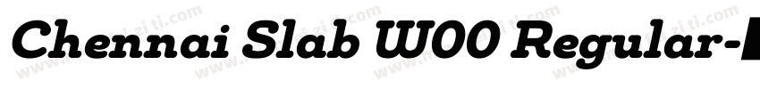 Chennai Slab W00 Regular字体转换